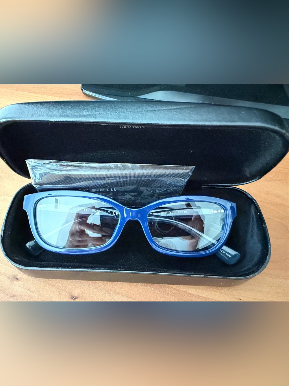 New-Blue Women's Rectangular Reading Glasses, need to add your prescription.